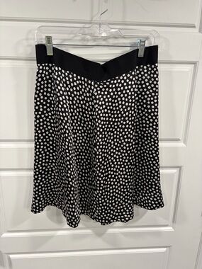 kate spade Black and White Polka Dot Circle Skirt